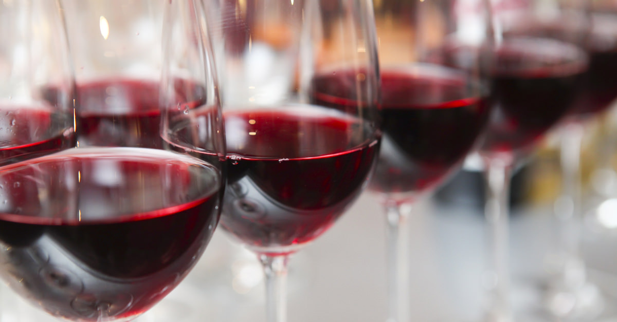 red wine glasses